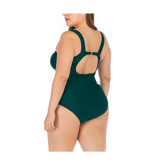 Women beach wear One-piece plus size swimsuit - Picture 3 of 7